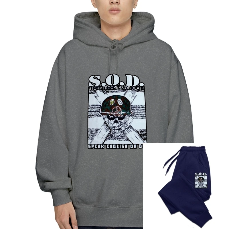 

2020 New Fashion Men's T-Pullover Fleece Summer Men S.O.D. Stormtroopers Of Death Anthrax Nuclear Assault Pullover