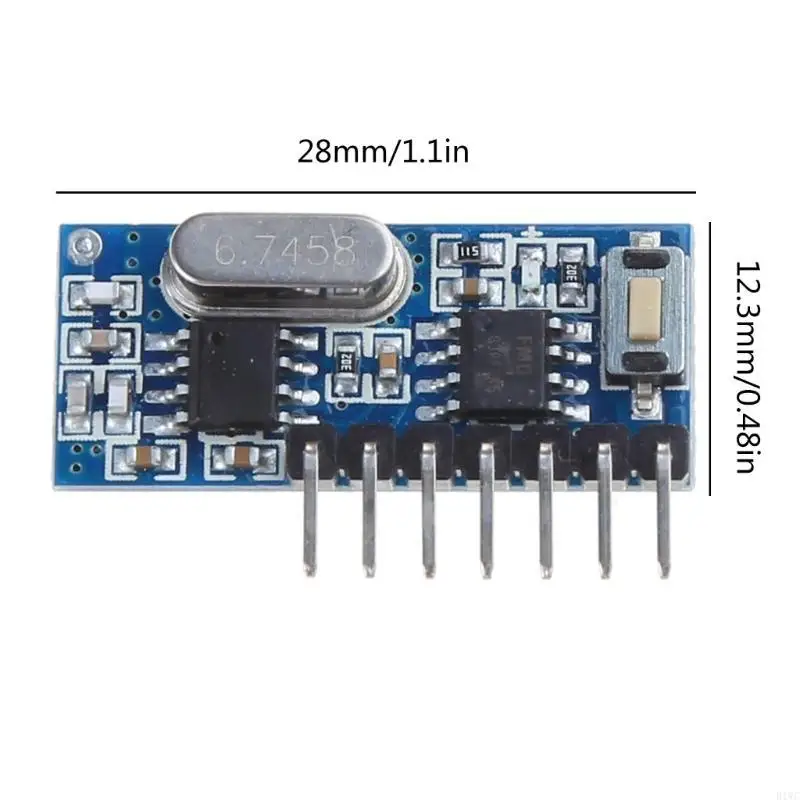 5Pcs RX480-E 433mhz 슈퍼 헤테로다인 수신기 모듈 EV1527 2262 인코딩 칩