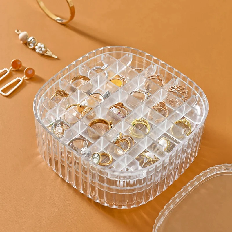 

Earring Organizer,Stackable 3-Layers Clear Jewelry Boxes With Lid,Stud Earring Organizer ,Earring Box Display Holder