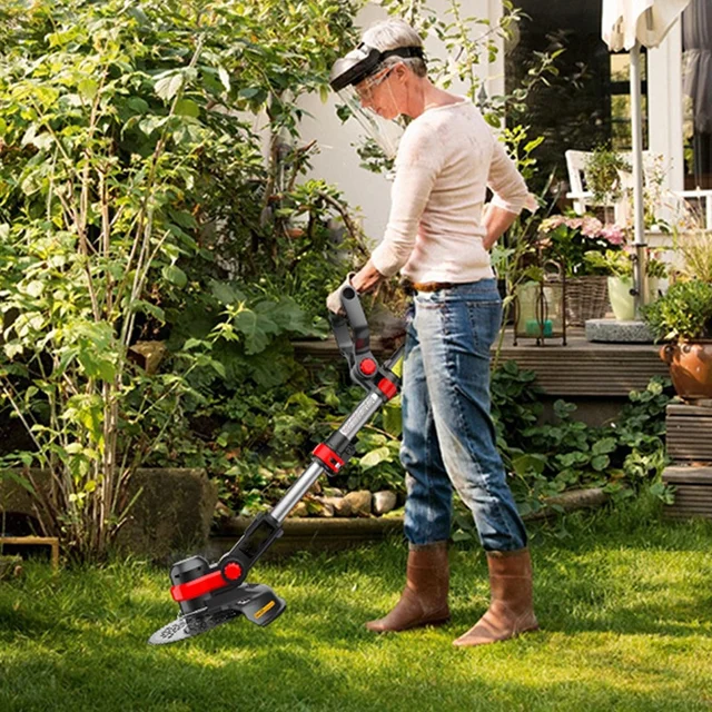 Lithium Battery Lawn Mower Garden Trimmer Desbrozadora Batería 충전식예초기 충전예초기 Debroussailleuse À Batterie 전기예초기 4