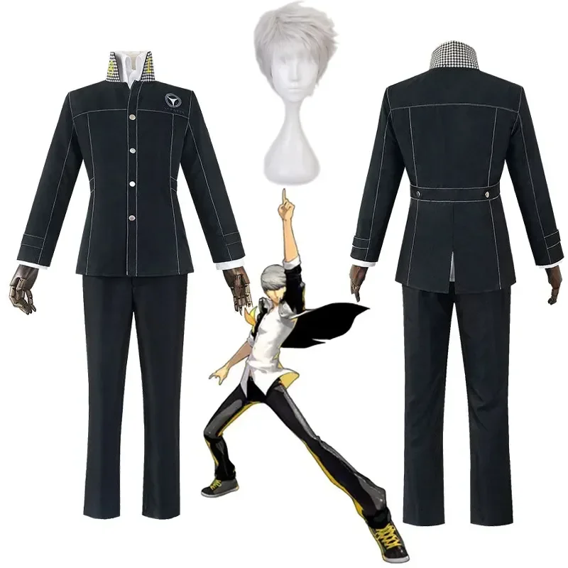 

Аниме Yasogami Yu Narukami Косплей Костюм Shin Megami Tensei P4 Косплей взрослые мужчины старшая школа костюм комплект