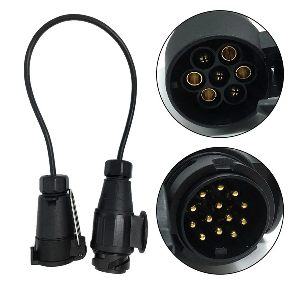 Adapter Connector Car Accessories Connector Plug 13 Pin to 7 Pin Trailer Light Extension Adaptor Socket Plug Caravan Towing track light head plastic track light adapter rail connector 3 wire track light connector