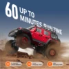 VEVOR Fast RC Cars 3km/h 1/24 Off Road All Terrain 4WD with Full Lighting Remote Control Racing Truck for Adults and Kids Toys 5