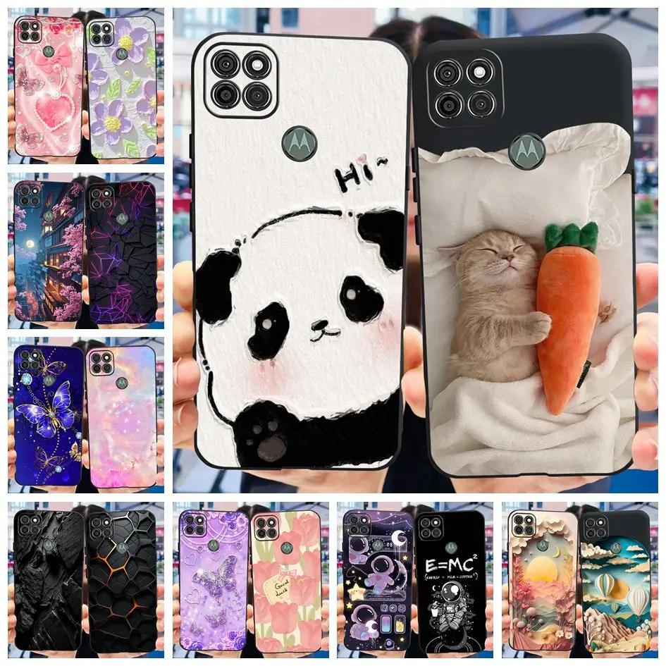 Cute Panda Cartoon Black Silicone Phone Case