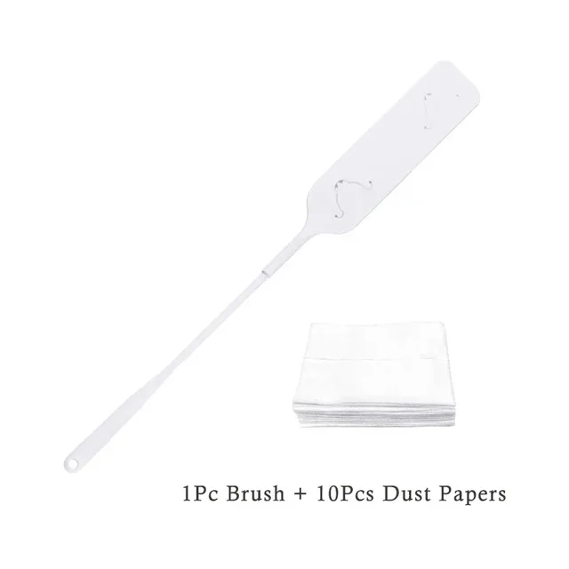 Brosse de nettoyage de la poussière domestique pratique, avec 10 chiffons de nettoyage Non tissés, brosse anti-poussière à Long manche pour outil de nettoyage de la maison 5