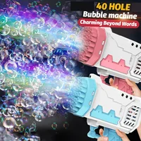 40 hole launcher electric bubble machine outdoor children's toys outdoor without battery without bubble water