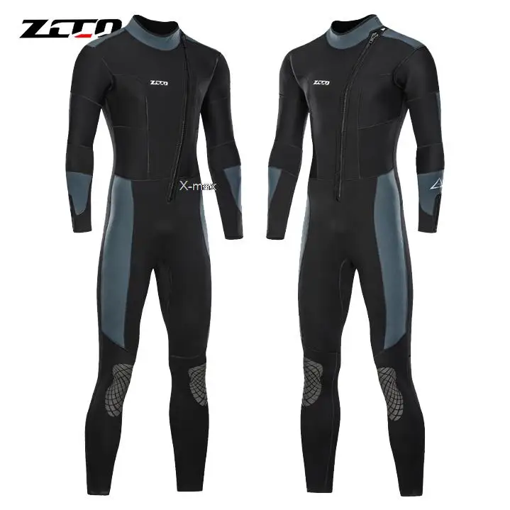 

5Mm Neoprene Wetsuit One-Piece Women Men Long-Sleeved Diving Suit Scuba Spearfishing Surfing Warm Swimsuit Equipment