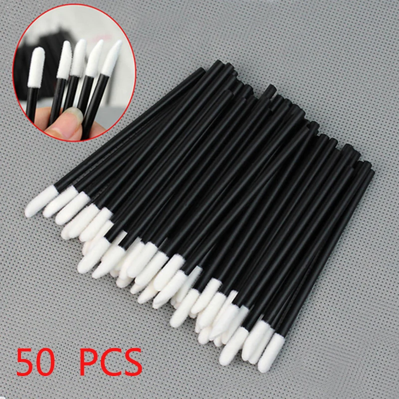 Makeup Brushes 5/50/100 Pcs Black Lip Brushes Applicator Eyelash Brushes Gloss Lipstick Wands Cosmetic Professional Make Up Tool 1