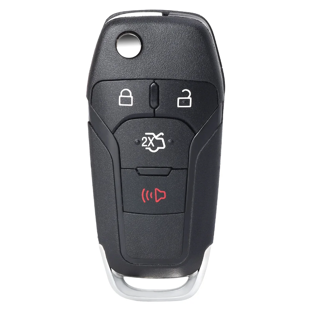 KEYECU Flip Remote Car Key Shell Case for Ford Fusion Edge Explorer 2013-2015 FCC ID: N5F-A08TAA (Shell Only) gas caps for cars Other Replacement Parts