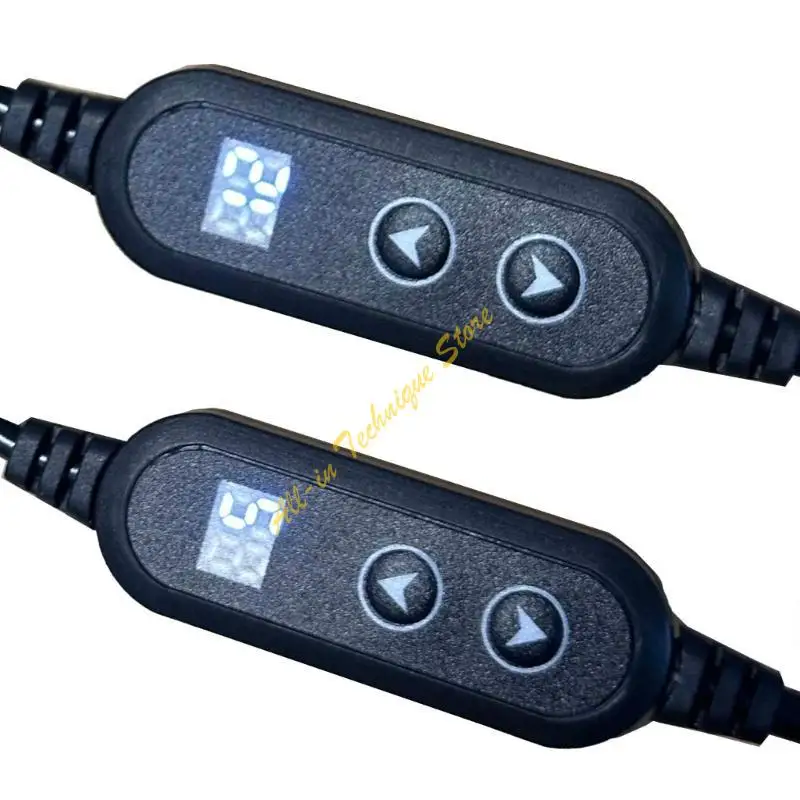 3.7ft USB C to DC5525 전원 케이블 전압 조정 가능한 5V-9V-12V-15V-20V 3A LED 조명 스피커 N1HC 용 충전 코드 와이어