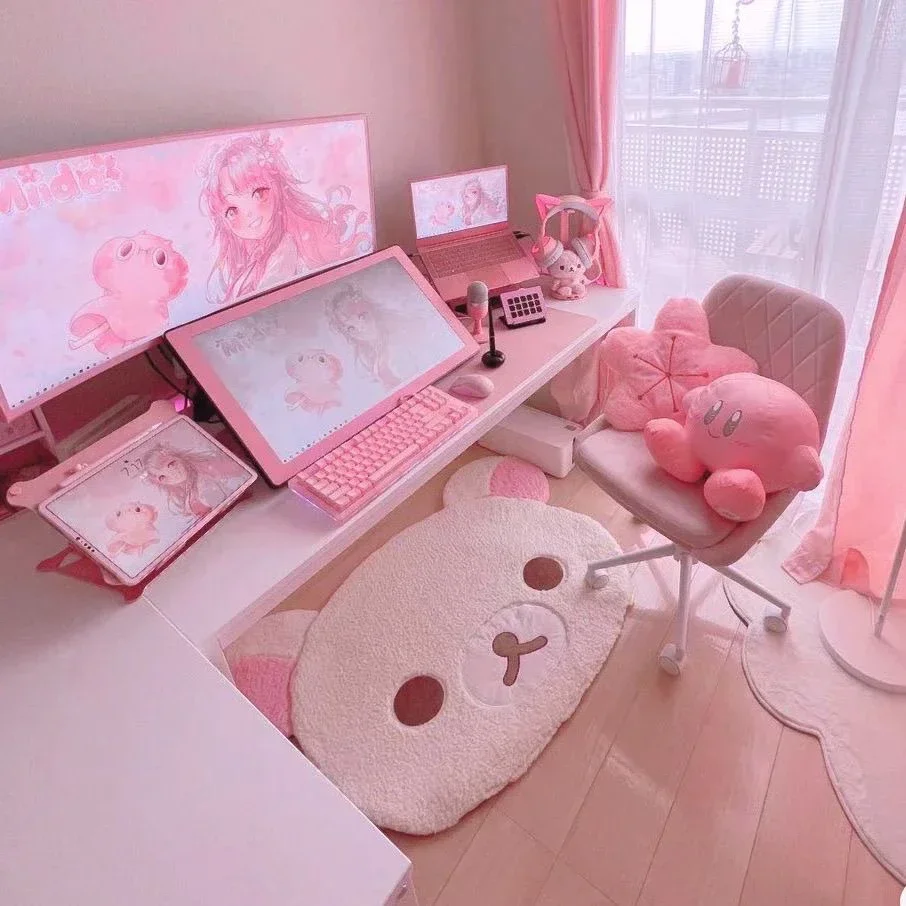 VIKAMA Kawaii Cartoon Weicher Rutschfester Kinderzimmer-Bettvorleger, Badezimmermatten, Tatami-Bodenmatte, Heimdekoration – Detail 5