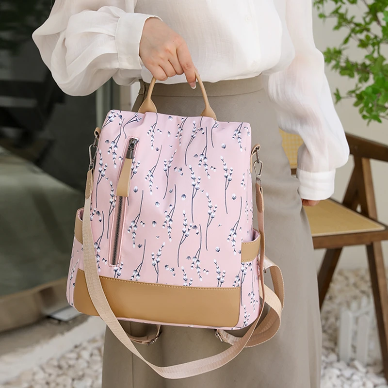 Zaino Antifurto Donna In PU Pelle Impermeabile – 33x15x36 Cm, Leggero, Multitasca, Per Viaggio E Scuola