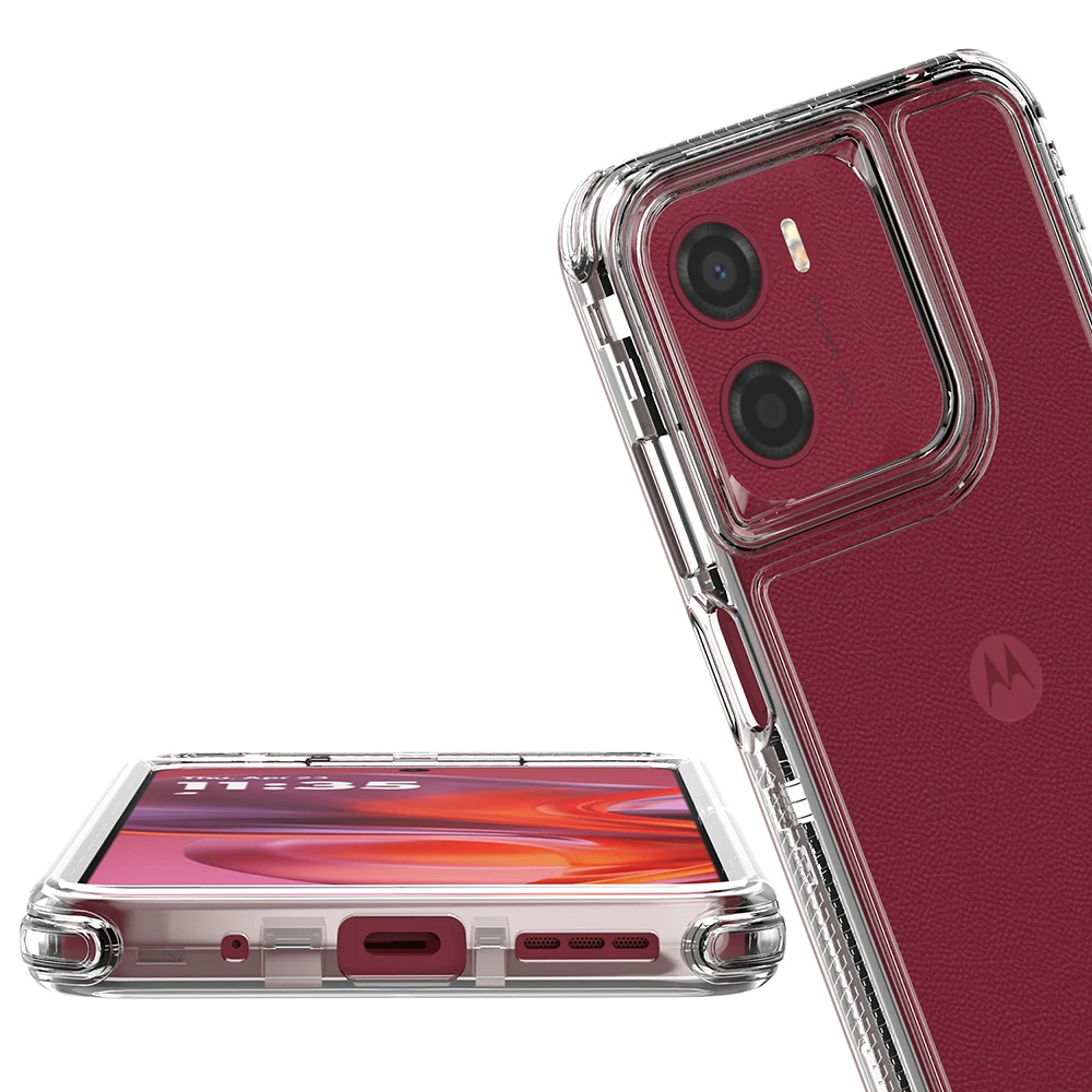 Universal 3-in-1 Protective Clear Back Phone Case