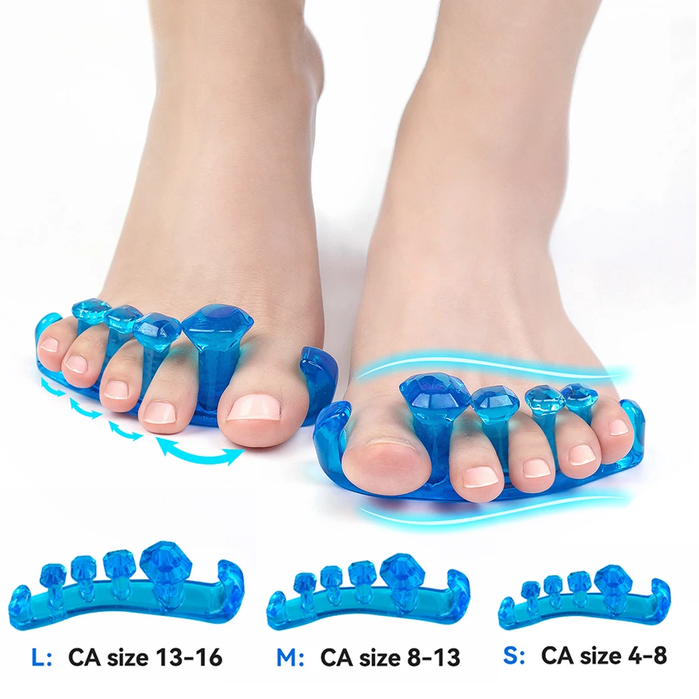 Silicone Toe Separator Toenail Divider Stress Relief Orthopedic Toe Spacer Gel Spreader for Overlapping Hammer
