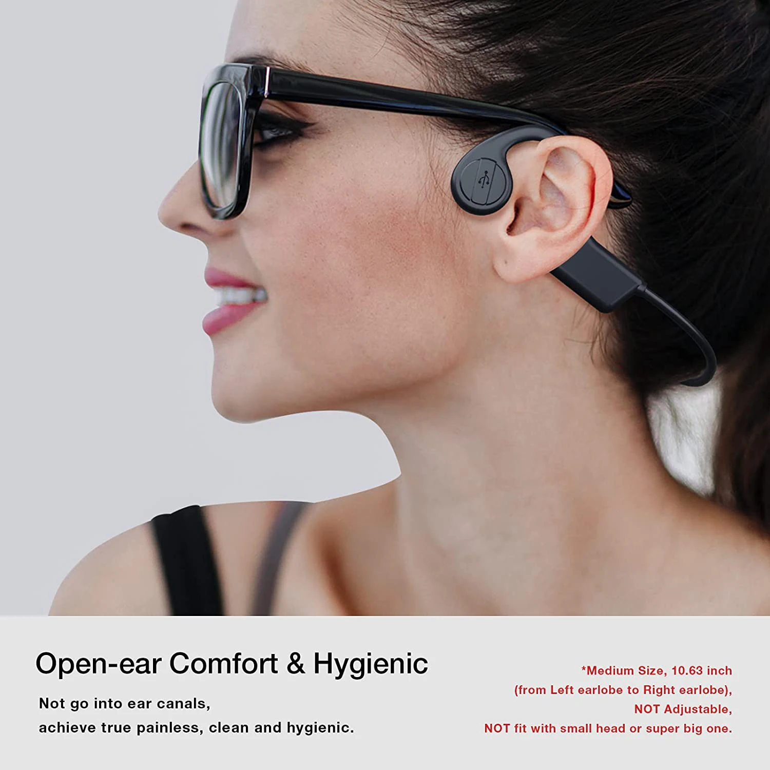 Bone Conduction Headphones Wireless Bluetooth Headsets Music