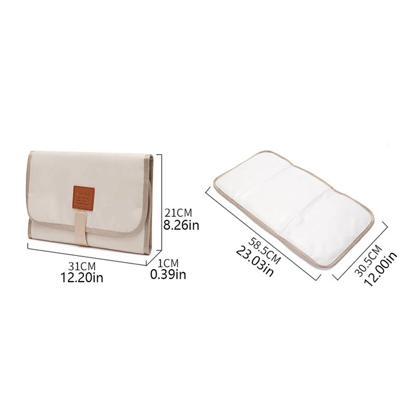 Portable Diaper Changing Pad Waterproof Foldable Baby Changing Mat Travel Diaper Change Mat Lightweight Changer Machine Washable
