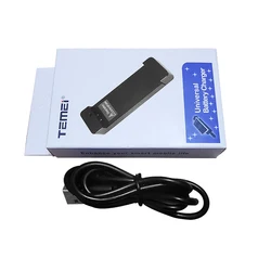 Compact Universal Battery Charger with Cable for 6 - 9cm Batteries (Battery Charge Cable)