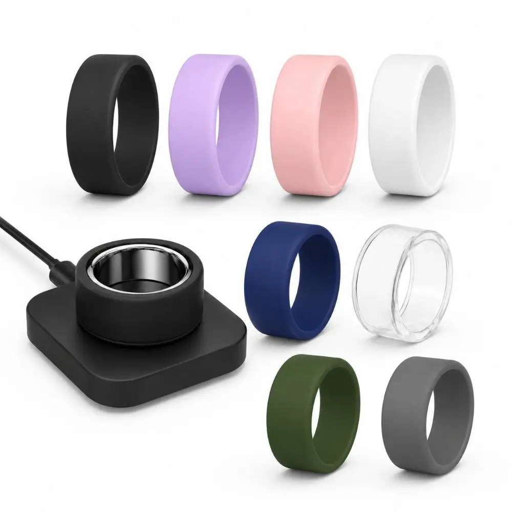 Nuova Cover Morbida in Silicone Elastico Anti-Graffio, Accessorio Protettivo per Oura Ring 5, per Anello Smart da Allenamento - immagine 3