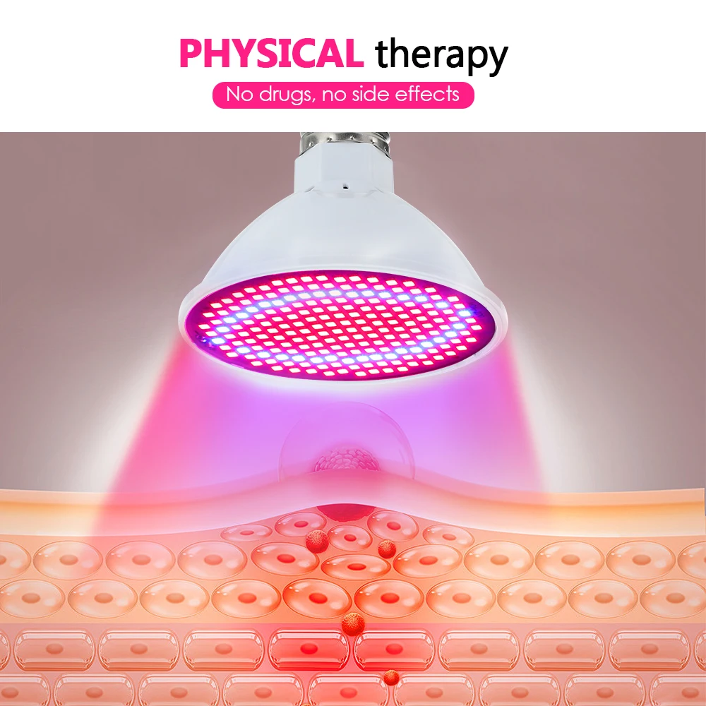 EU Anti Aging Red blue led Light Therapy Deep Red 660nm Near Infrared 850nm Beauty plant grow light bulb lamp for Full Body Skin - immagine 3