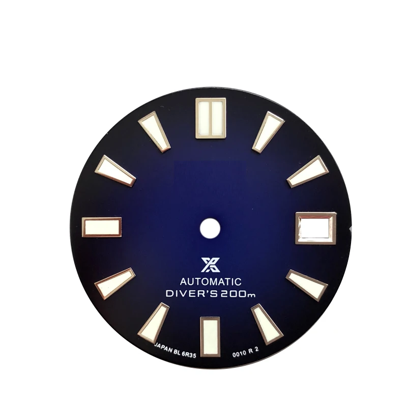 

Новинка 2022 года, стильные часы 62mas seik smthma, синие градиентные часы с логотипом s и днем для дайвинга NH35, женские часы 200 мм