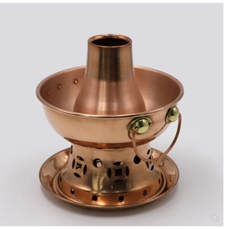 Alcohol copper hot pot large charcoal small hot pot household single hot pot shabu mutton