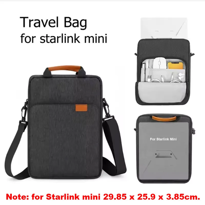 Starlink Mini Travel Carrying Case Storage Bag Waterproof Handbag Shoulder Bag Crossbody For Star Link Mini Accessory