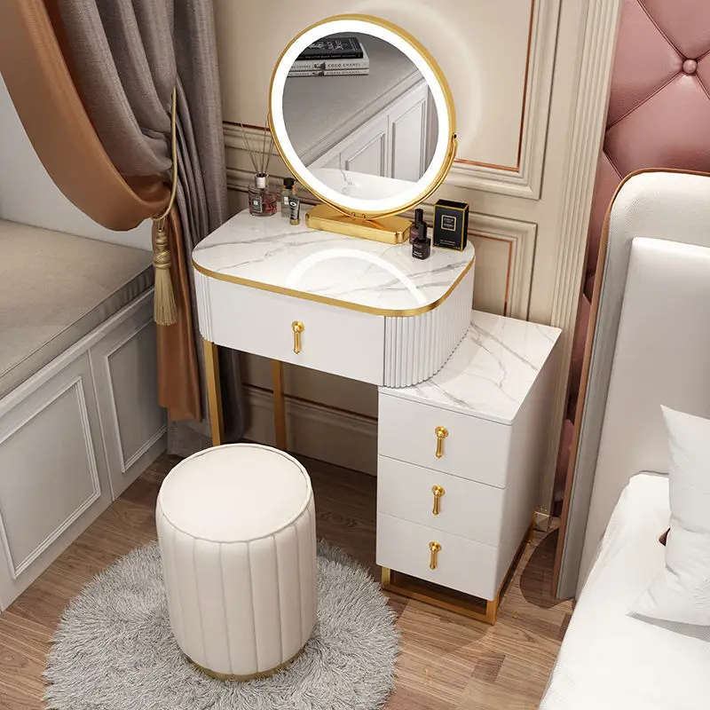

Apartment Vanity Dressing Tables Makeup Nordic Cabinet Modern Dressing Table Simple Bedroom Tocador Maquillaje Bedroom Furniture