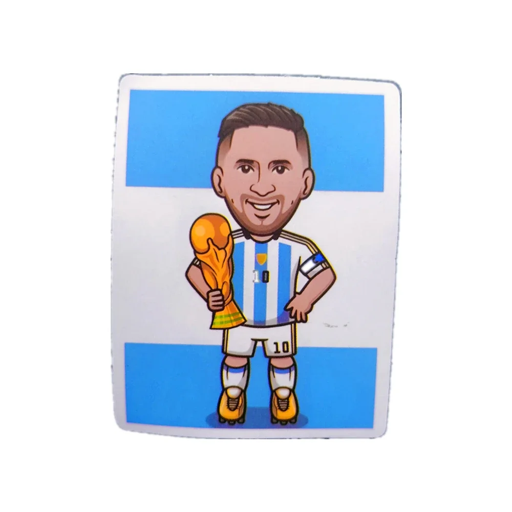 Fan Club Bar Vinyl Art Home Decor Wall Stickers Messi Football Star Waterproof Cartoon Sticker 52Pcs No Repeat