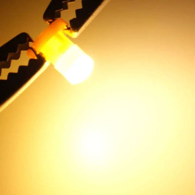thumbnail image 1 of 5/10 piezas de bombillas LED para salpicadero de coche, luces de velocidad, bombillas T3 LED T4.2 T4.7 COB 1SMD, luz interior del coche, luz indicadora de control central, 1 of 5