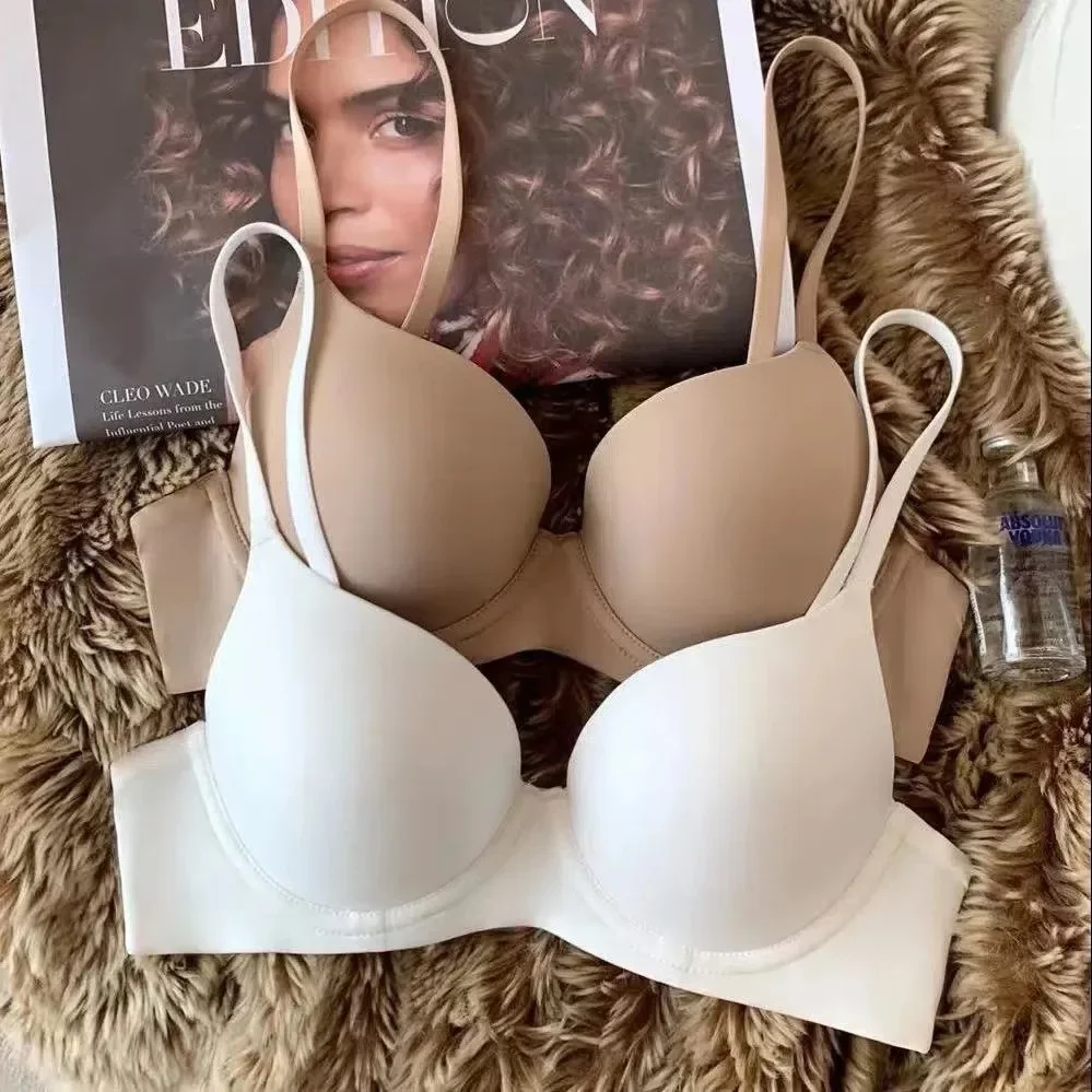 Seamless Bras for Women Push Up Bra Invisible Support Brassiere Sexy Lingerie 3/4 Cup Top Soft Simpe Bralette Women's Underwear 3