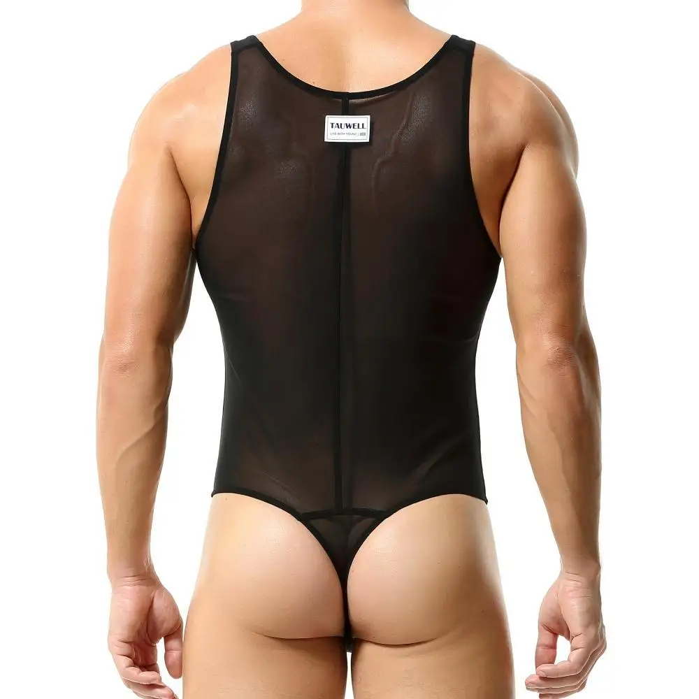 Body Shaper Mens Lingerie Mens Shapewear Singlets Sexy Underwear Fitness Sport Mesh Breathable Undershirts Men Bodysuit Thongs
