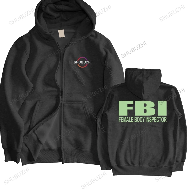 

autumn jacket men brand pullover hirt FBI FEMALE BODY INSPECTOR Black men long sleeve euro sizemale High Quality streetwear