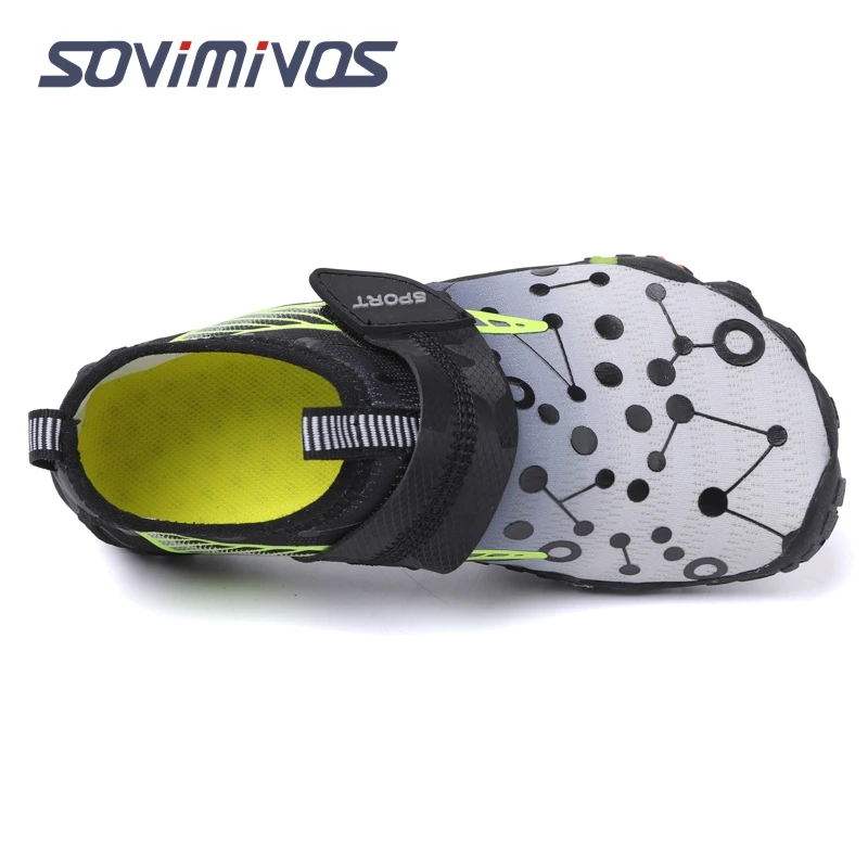 Breathable Quick-Dry Water Shoes for Children Upstream Non Slip Outdoor Sports Beach Shoes Kids Wearproof Barefoot Sneakers Boy
