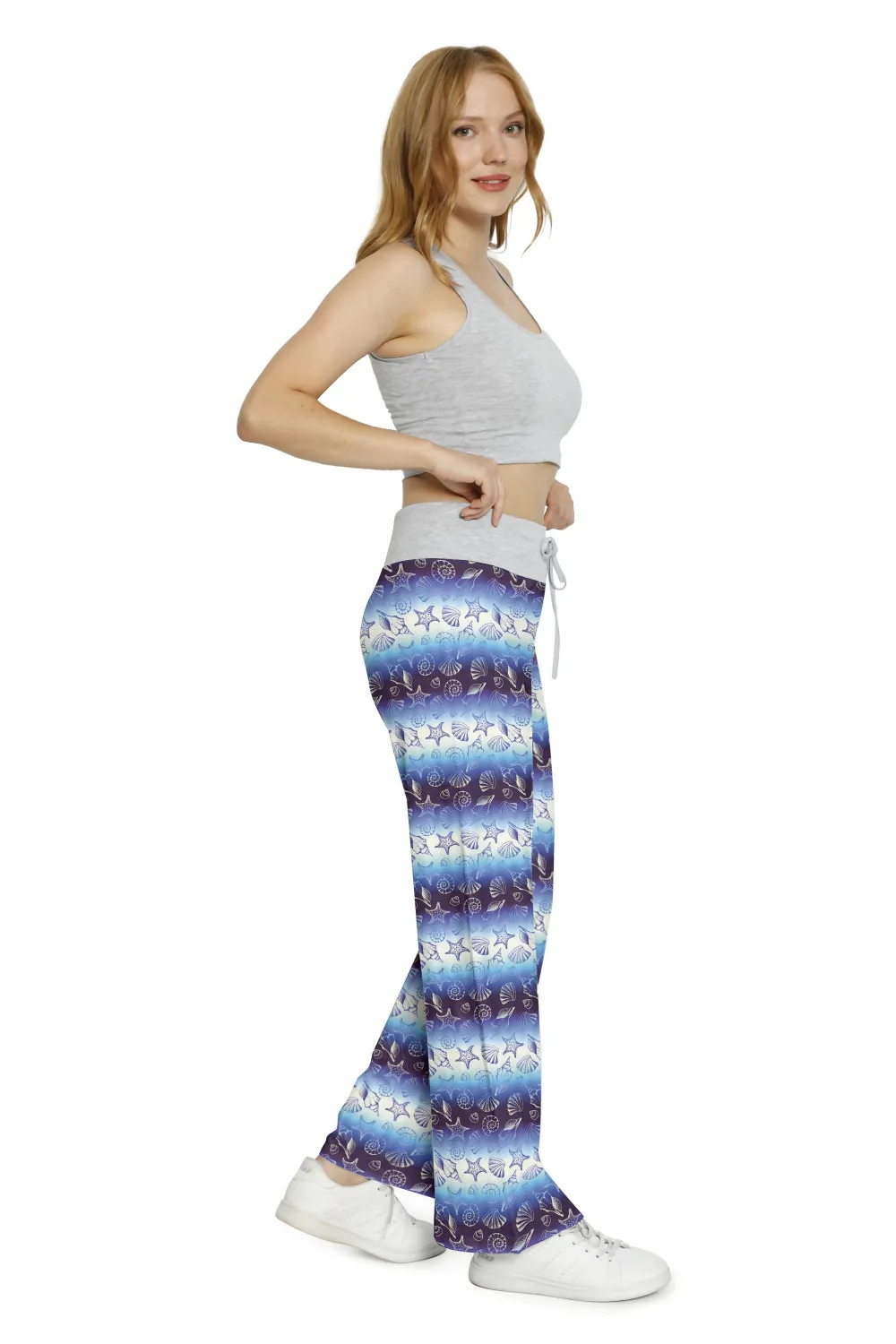 Pants Starfish Seashells Drawstring 