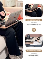 Portable Laptop Desk with Handheld iPad Slot And Phone Holder for Bed Sofa Car - Lazy Person Multi-Use Laptop Desk 2