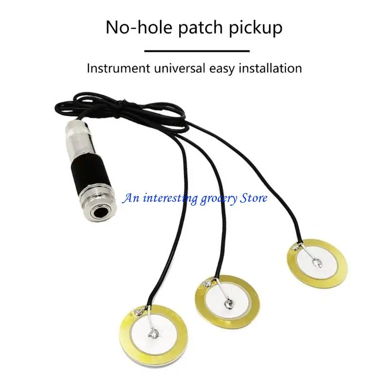 652d Guitar Sound Pickup Piezo Kontakt Mikrofon -Pickup Transducer Gitarrenkabel Aufkleber Gitarre Ukulele Instrumente – Detail 9