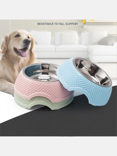 Pet Dog Cat Food Bowl Stainless Steel Pet Pot Bowl Pet Feeder Tableware Anti-overturning Water Food Bowl For Pets Puppy Cat