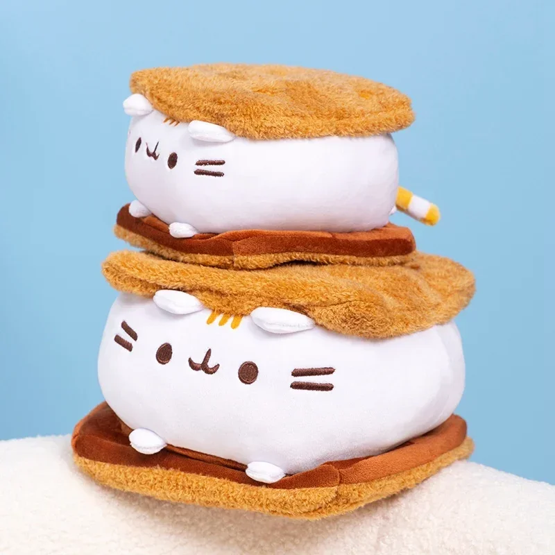 

Kawaii печенье плюшевая подушка кошка масляная кошка милая игрушка реквизит для фотосъемки декоративная детская подушка кукла