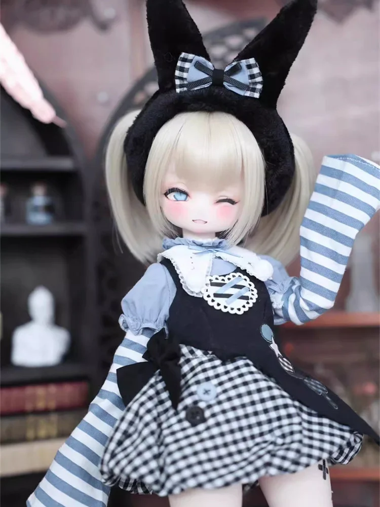 New Arrival BJD Doll Clothes For 1/4 Doll Accessories MSD MDD Skirt Socks Headwear Doll Dress Up Gift Diy Clothes