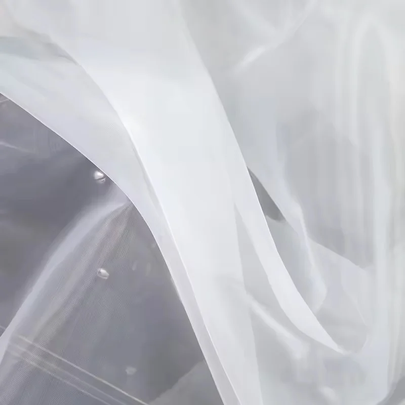 Elegant Sage Green Matte Sheer Organza Fabric for Bridal and Formal Wear