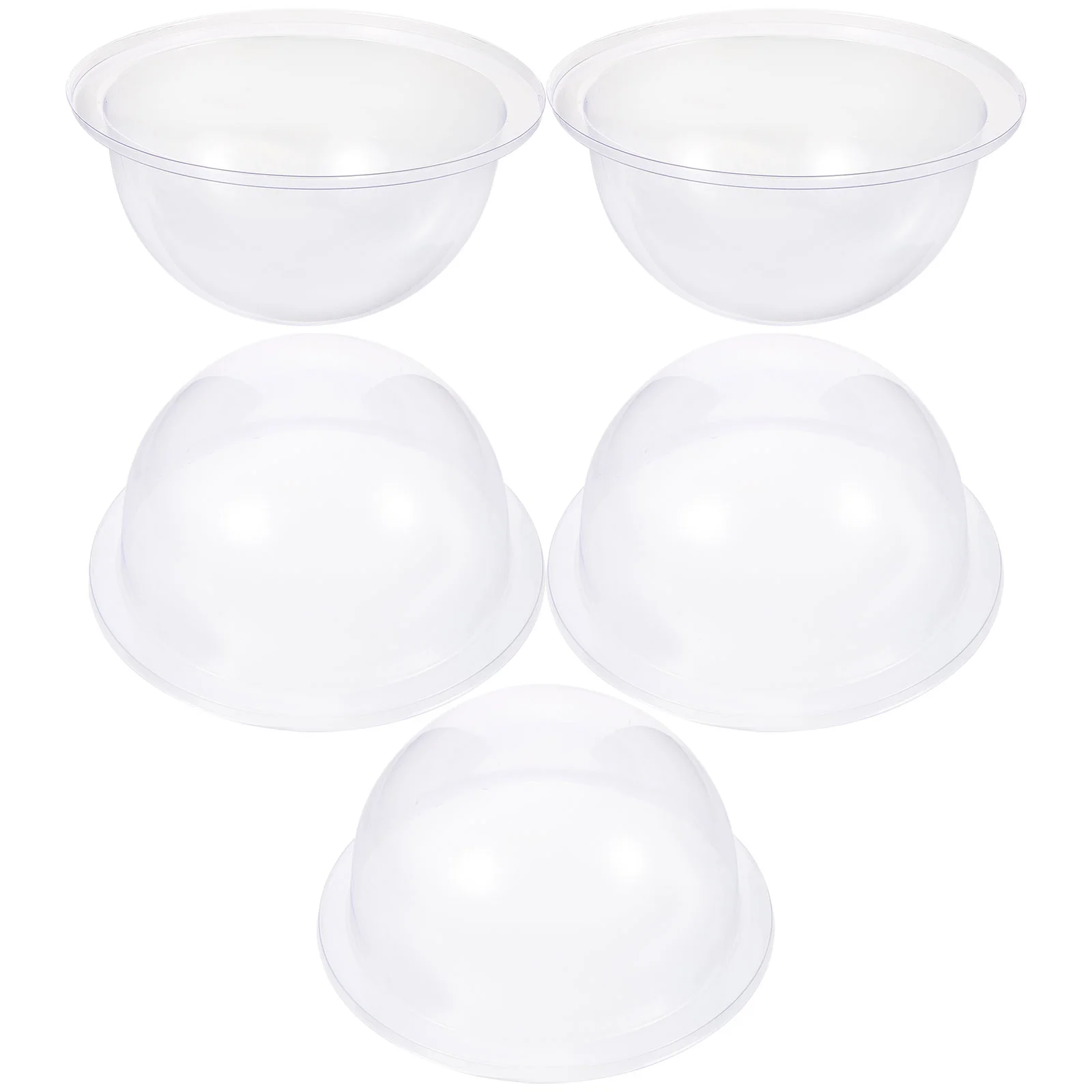 5 Pcs Sushi Plate Cover Food Covers Clear Cake Dome Plastic Protective Cover For Plates Serving Plates Dining Bar