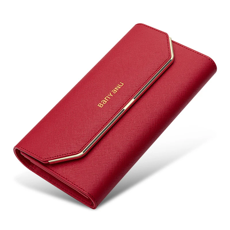 

High Capacity Wallet for Women Long Phone Purse Genuine Leather Luxury Designer RFID Card Holder Clutch Money Bag Women Wallets