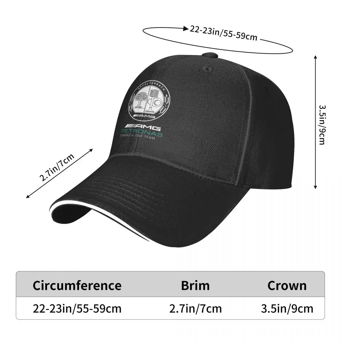 Petronas Affalterbach Motorsport Baseball Cap Hip Hop Sandwich Hat for Men Women Adjustable Headwear Outdoor 4