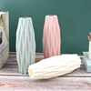 1pc Flower Vase Decoration Home Plastic Vase White Imitation Ceramic Flower Pot 1