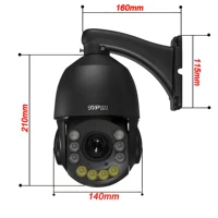 Onvif métal Laser infrarouge couleur suivi automatique croisière 8MP 4K 54X optique Zoom 360 °   Caméra IP de surveillance dôme de vitesse POE PTZ 3