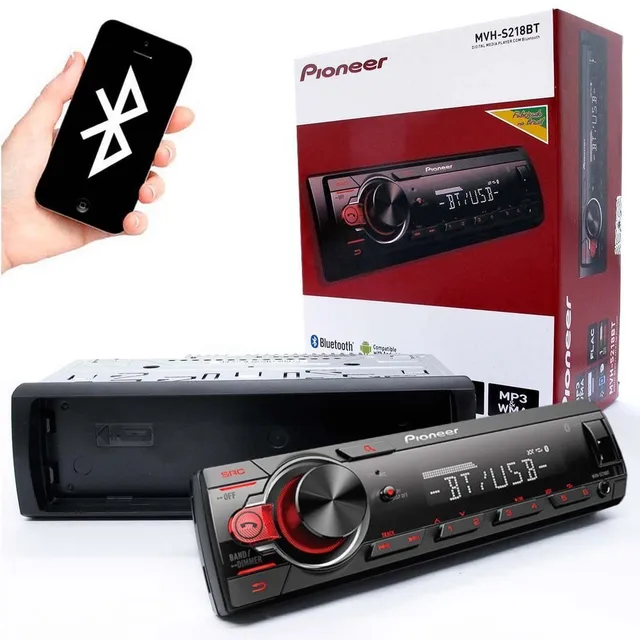 Pioneer Mvh-295bt Auto Radio Usb, Bluetooth, no CD, mp3