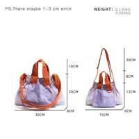 CKKUI femmes mode Simple grande capacité pliable Shopping épicerie sac à main marque à la mode Design de luxe Patchwork pliable sac 2