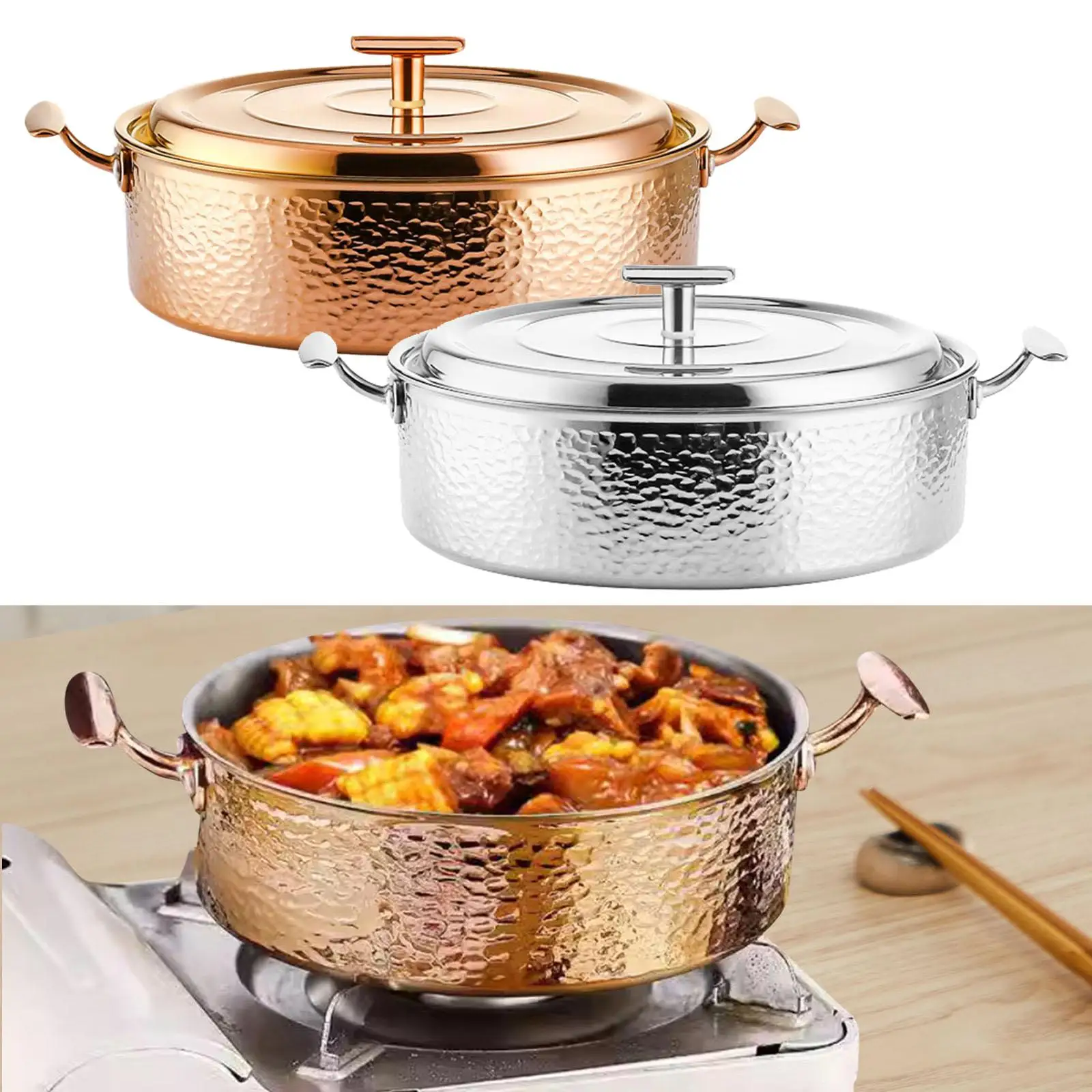 Copper Hot Pot Set for Home And Restaurant Use - Premium Quality Cookware Copper Hot Pot Set for Home And Restaurant Use - Premium Quality Cookware