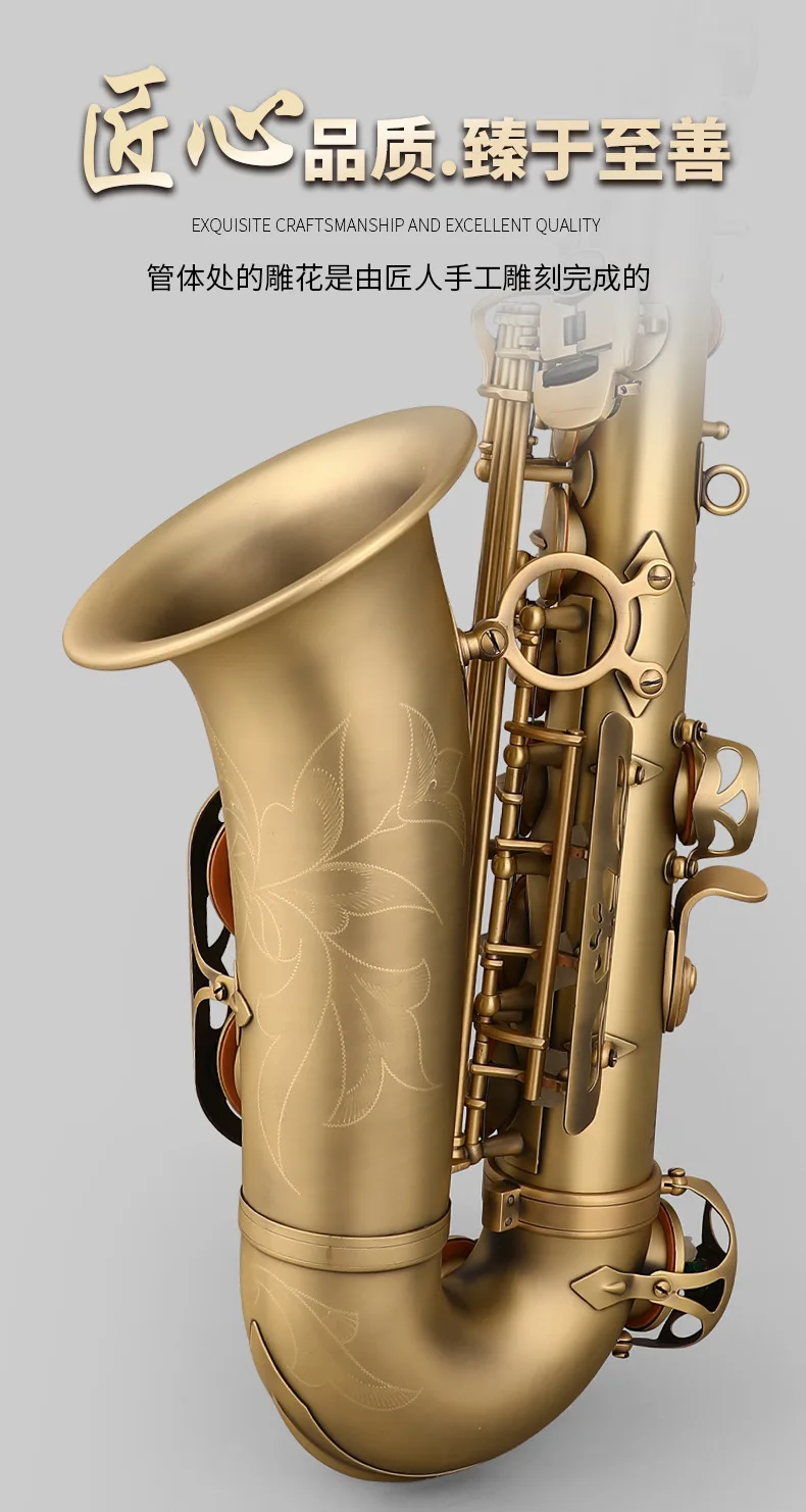 Alto Saxophone in E Flat Classical Design Major Saxophone Woodwind Beginner Adult