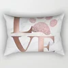 Love Letter Make It Happen You Are My Sunshine   Pillow Covers High Quality Short Plush Velvet Rectangle Pillow Cases Room Decor 4